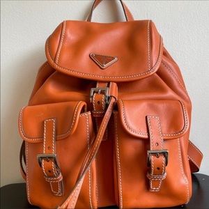 100% Authentic Prada Leather Backpack